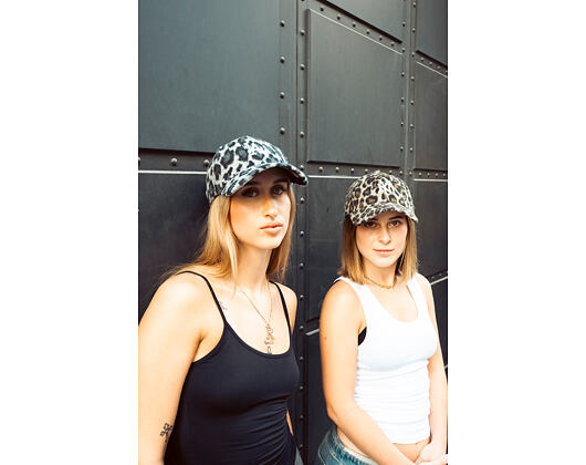 Dámská Kšiltovka New Era - MLB Cosy Animal - Leopard Fleece 9FORTY - NY Yankees - Caramel / Auburn