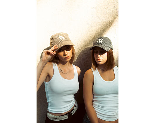 Kšiltovka New Era - MLB Houndstooth 9TWENTY - LA Dodgers - Auburn