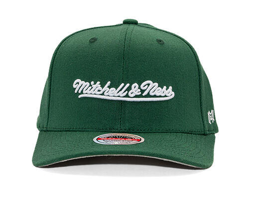 Kšiltovka Mitchell & Ness - Branded Script Stretch  - Dark Green