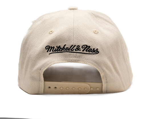 Kšiltovka Mitchell & Ness - Branded Script Stretch  - Off White
