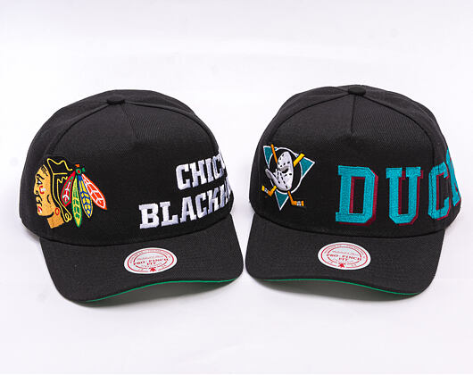 Kšiltovka Mitchell & Ness - NHL Busted Pro Vntg - Anaheim Ducks - Black