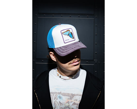 Kšiltovka Goorin - Cord - Social Remix - Cream/Blue