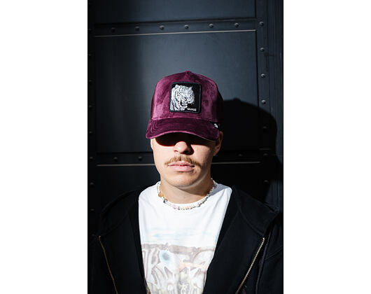Kšiltovka Goorin - Velour Tiger - Burgundy