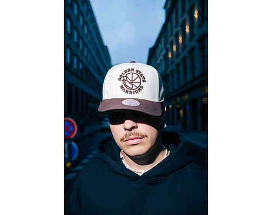 Kšiltovka Mitchell & Ness - NBA Fashion Basic 2T Pro - Golden State Warriors - Cream