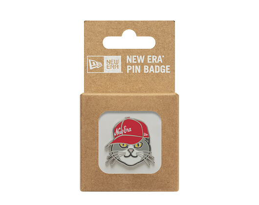 Připínáček New Era - Branded Cap Pin - Cat - Silver