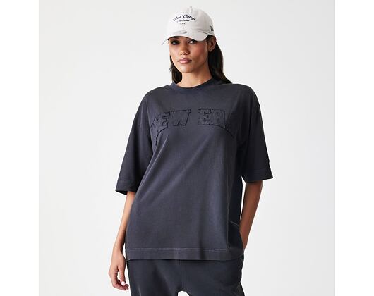 Triko New Era - Branded Washed Oversized Tee - Black