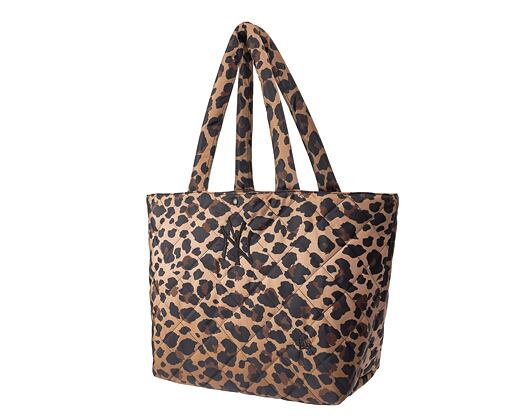 Taška New Era - MLB Leopard Quilted Tote Bag - NY Yankees - Brown / Black