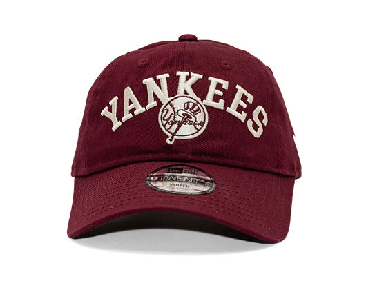 Dětská Kšiltovka New Era - MLB College 9TWENTY - NY Yankees - Burgundy