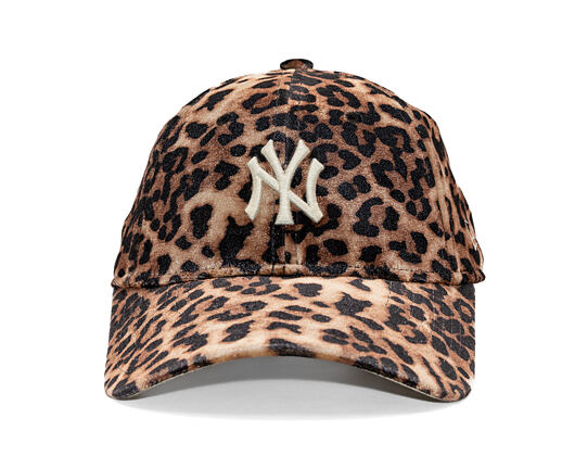 Dámská Kšiltovka New Era - MLB Womens Leo Velour 9FORTY - NY Yankees - Brown / Cream