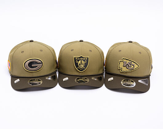 Kšiltovka New Era - NFL25 "Salute to Service" - 9SEVENTY Stretch-Snap - Las Vegas Raiders