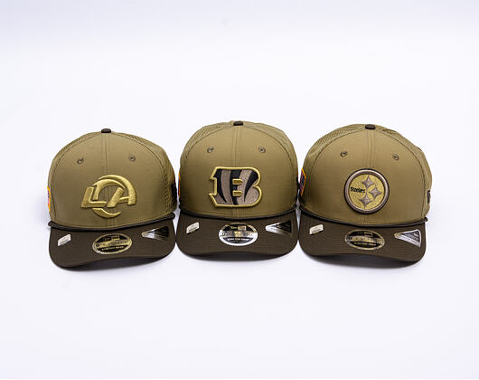 Kšiltovka New Era - NFL25 "Salute to Service" - 9SEVENTY Stretch-Snap - Los Angeles Rams