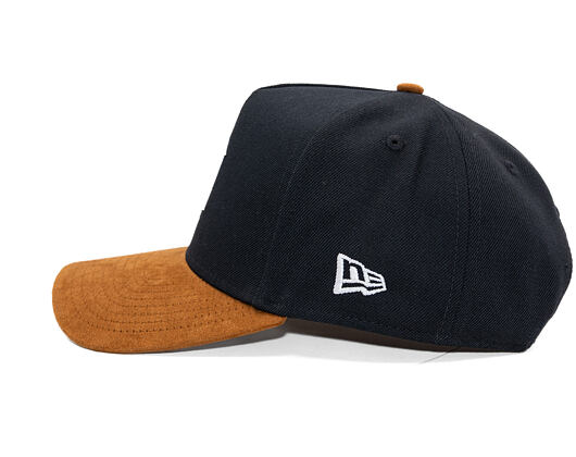 Kšiltovka New Era - MLB Suede Visor 9FORTY A-Frame - Detroit Tigers - Navy / Brown