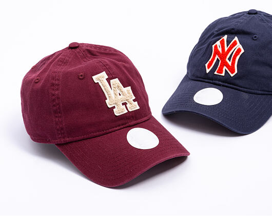 Dámská Kšiltovka New Era - MLB Boucle 9TWENTY - LA Dodgers - Burgundy / Cream
