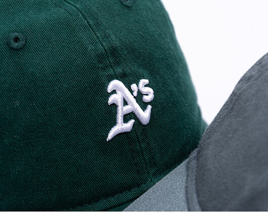 Kšiltovka New Era - MLB Washed Mini Logo 9TWENTY - Oakland Athletics - Dark Green