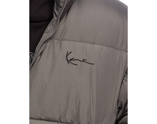 Péřová bunda Karl Kani - Small Signature Embossed Logo Puffer Jacket - Grey