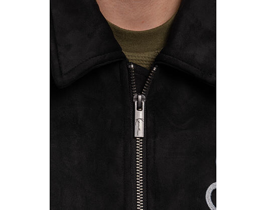 Bunda Karl Kani - Legacy Faux Suede Bowling Jacket - Black