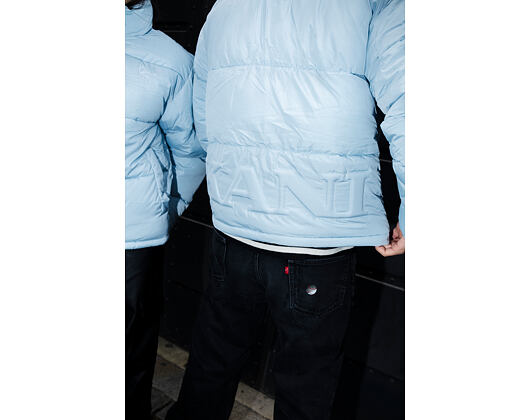 Péřová bunda Karl Kani - Small Signature Embossed Logo Puffer Jacket - Blue