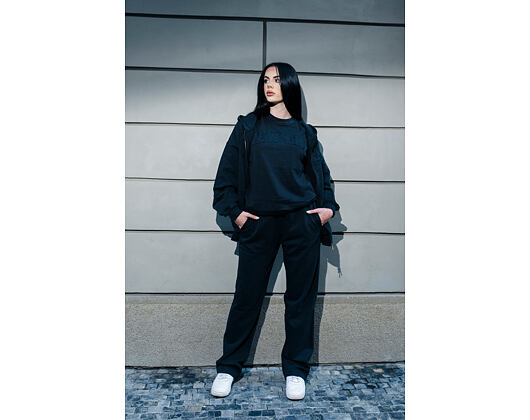 Kalhoty New Era - Branded Washed Straight Sweatpants - Black