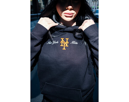 Mikina New Era - MLB Graphic Oversized Hoody - NY Mets - Black