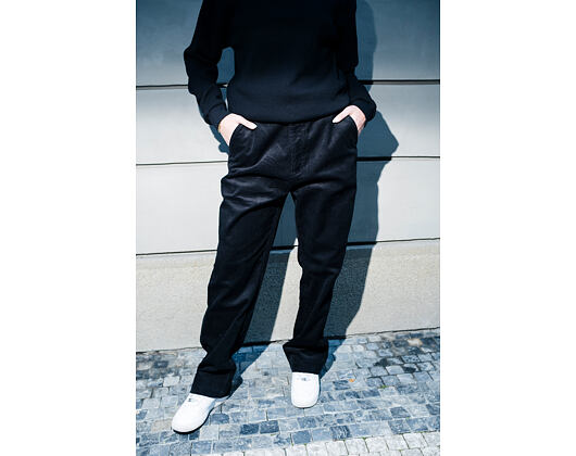 Kalhoty New Era - Branded Cord Chino Pants - Black