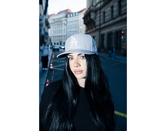 Kšiltovka New Era - MLB Basic 59FIFTY - LA Dodgers - Grey / White