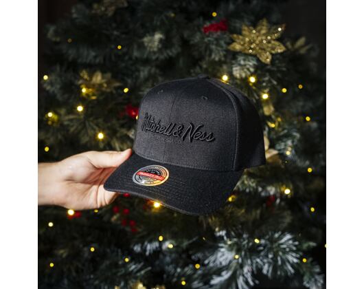 Kšiltovka Mitchell & Ness - Branded Pinscript Classic Red - Black / Black