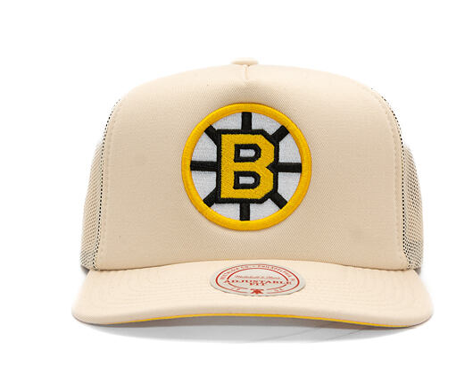 Kšiltovka Mitchell & Ness - Evergreen Trucker Vntg - NHL - Boston Bruins - Off White