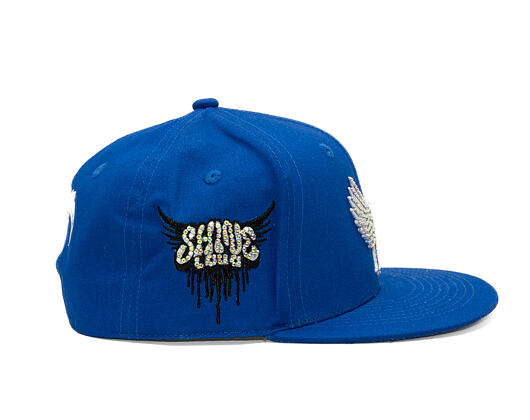 Kšiltovka Reflection Luxury Shine Loud Snapback - Royal Blue / White
