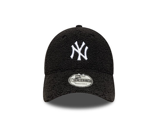 Kšiltovka New Era - MLB Winter Borg Teddy Fleece 9FORTY - NY Yankees - Black / White