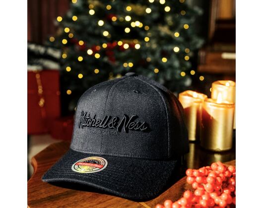 Kšiltovka Mitchell & Ness - Branded Pinscript Classic Red - Black / Black