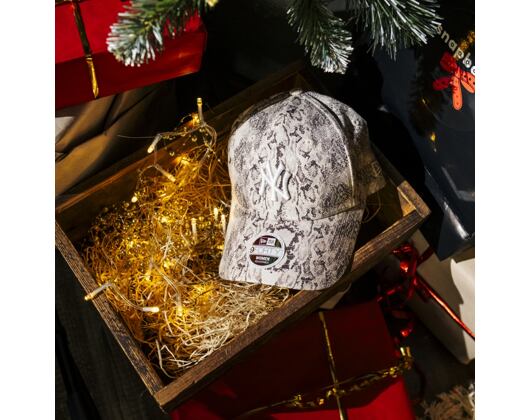 Dámská Kšiltovka New Era - MLB Snake 9FORTY - NY Yankees - Gray / White