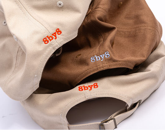 Kšiltovka 8by8 - Dadcap - "running late is my cardio" - Brown/Sky Blue