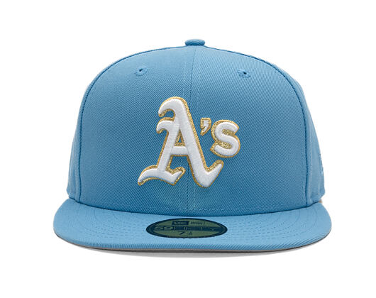 Kšiltovka New Era - MLB Seasonal 59FIFTY - Oakland Athletics - Sky Blue / Pink UV