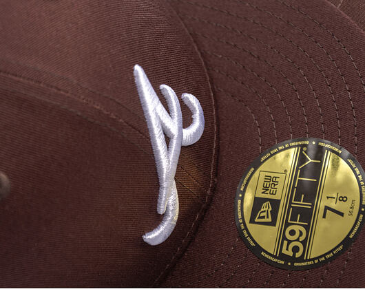 Kšiltovka New Era - MLB Seasonal 59FIFTY - Atlanta Braves - Burnt Wood - Brown