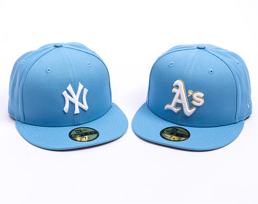 Kšiltovka New Era - MLB Seasonal 59FIFTY - NY Yankees - Sky Blue / Pink UV