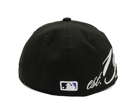 Kšiltovka New Era - MLB Established 59FIFTY Low Profile - Colorado Rockies - Black