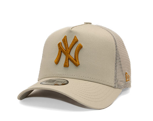 Dětská Kšiltovka New Era - MLB Essential 9FORTY Trucker - NY Yankees - Stone