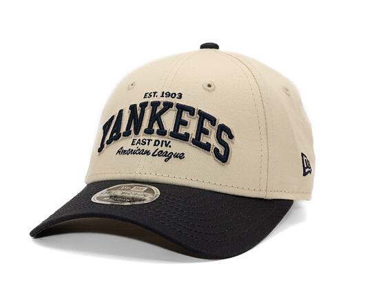 Dětská Kšiltovka New Era - MLB Wordmark 9FORTY M-CROWN - NY Yankees - Cream