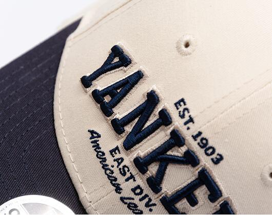 Dětská Kšiltovka New Era - MLB Wordmark 9FORTY M-CROWN - NY Yankees - Cream