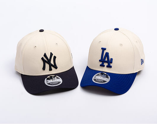 Kšiltovka New Era - MLB Colorblock 9FORTY M-CROWN - NY Yankees - Cream