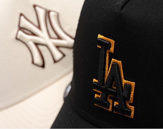 Kšiltovka New Era - MLB Outline 9FORTY Trucker - LA Dodgers - Black