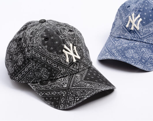 Kšiltovka New Era - MLB Washed Paisley 9TWENTY - NY Yankees - Black