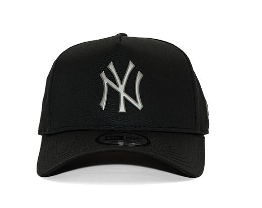 Kšiltovka New Era - MLB Metallic 9FORTY A-Frame - NY Yankees - Black
