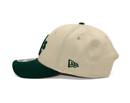 Kšiltovka New Era - MLB Colorblock 9FORTY M-CROWN - Oakland Athletics - Cream