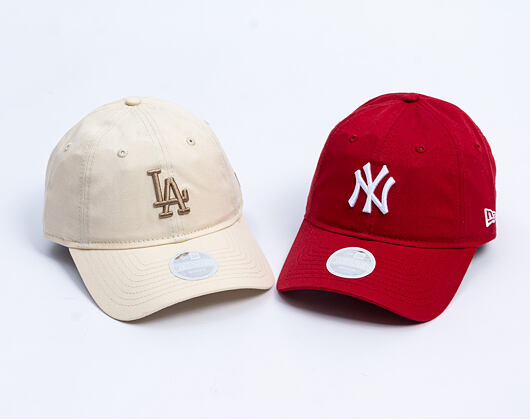 Dámská Kšiltovka New Era - MLB Essential Midi Logo 9TWENTY - LA Dodgers - Cream