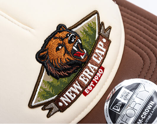 Kšiltovka New Era - Branded Graphic 9FORTY M-CROWN Trucker - Cream