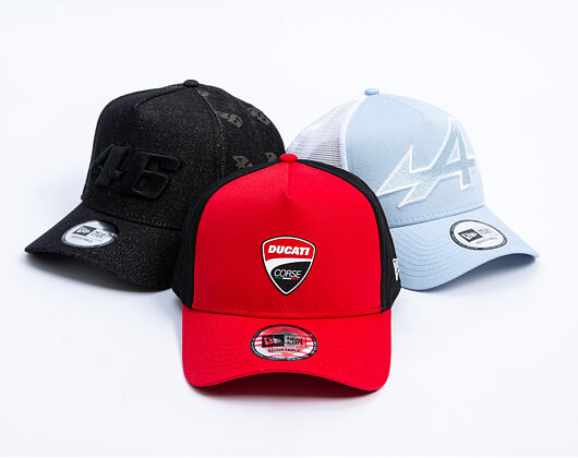 Kšiltovka New Era - Ducati Motor Core 9FORTY Trucker - Scarlet