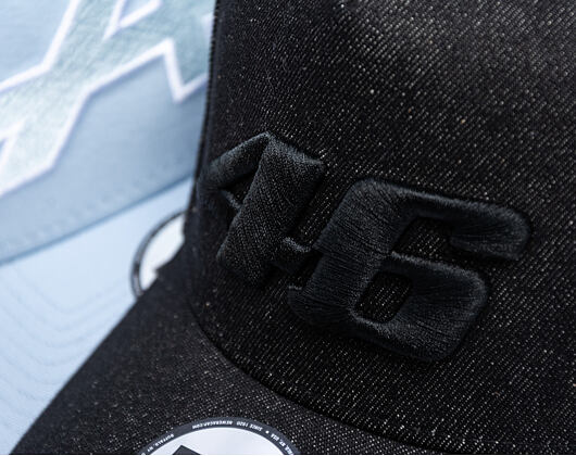 Kšiltovka New Era - Valentino Rossi VR46 Denim 9FORTY Trucker - VR46 - Black