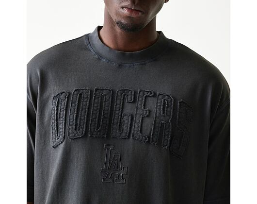 Triko New Era - MLB Washed Boxy Tee - LA Dodgers - Dark Grey