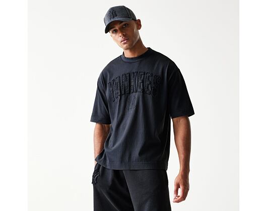 Triko New Era - MLB Washed Boxy Tee - NY Yankees - Black